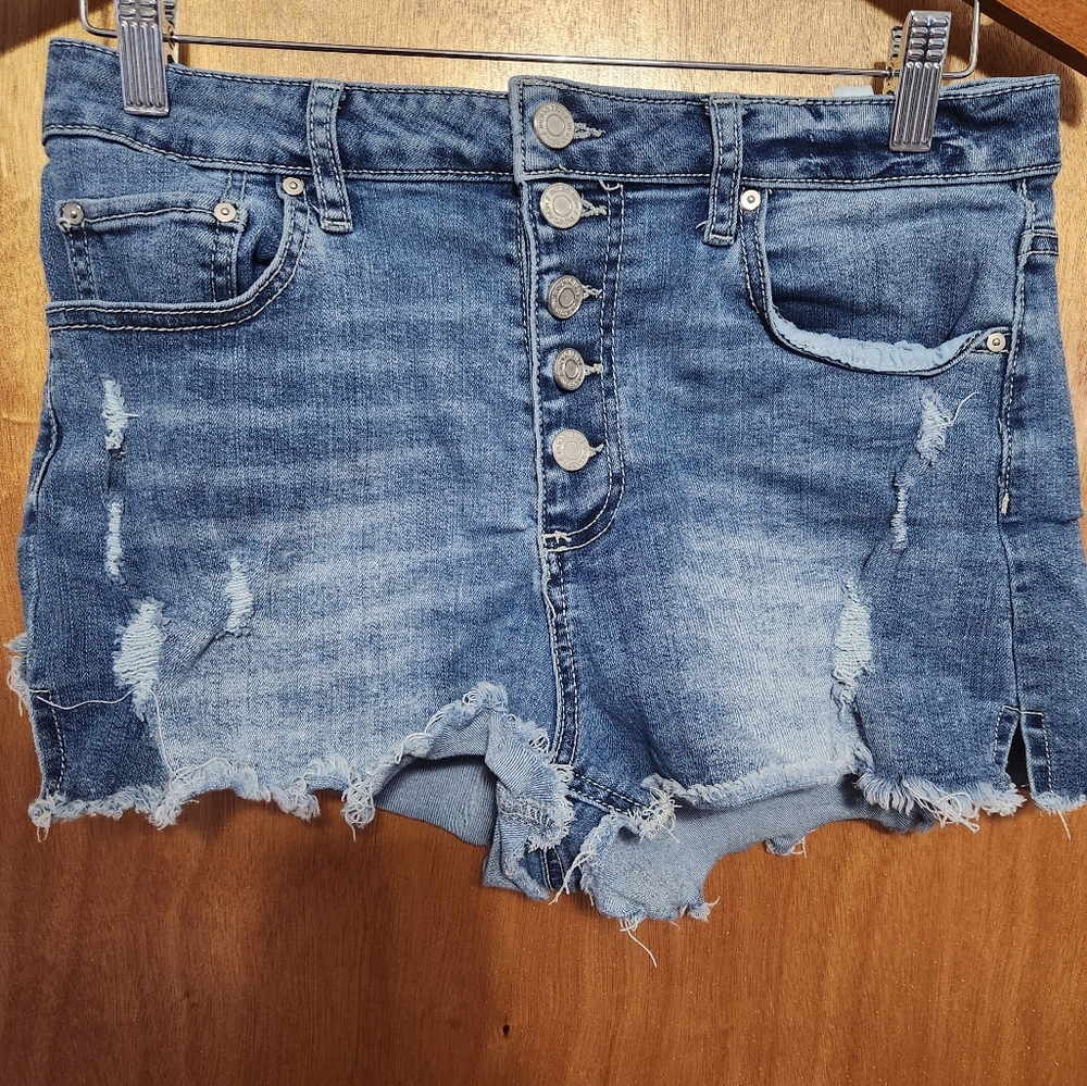 Denim Distressed Women's Shorts 13 Indigo Rein